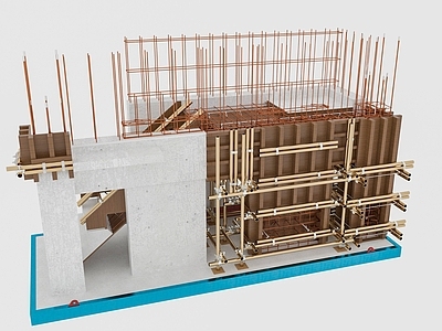 现代施工工地钢筋样板 螺栓工地脚手架保护架施工现场 五金脚手架扣件构件