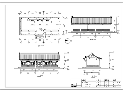 清官式配房古建筑详图 施工图