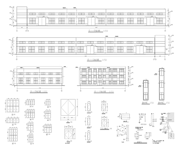 18套混凝土柱钢屋架钢结构厂房结构 施工图