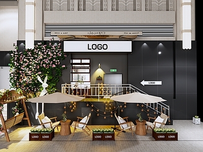 现代花店外摆 头面