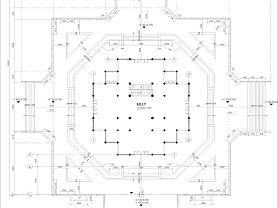 古建观景楼建筑 施工图