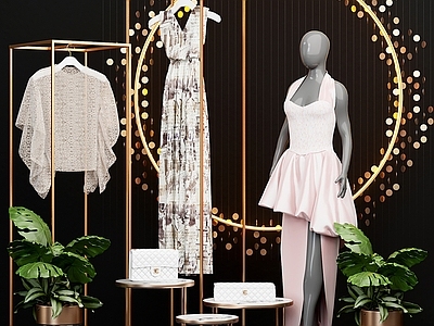 服装模特 展架