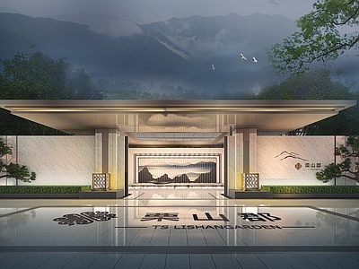 现代小区入口大门