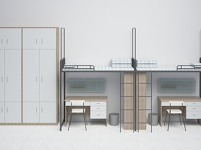 现代学校宿舍双层床组合 铁架床组合