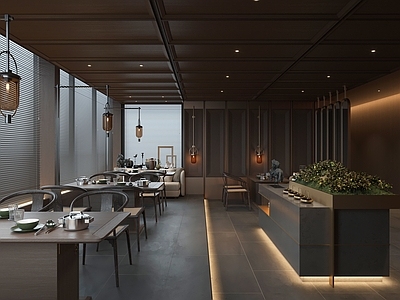 新中式火锅店 酒店餐厅