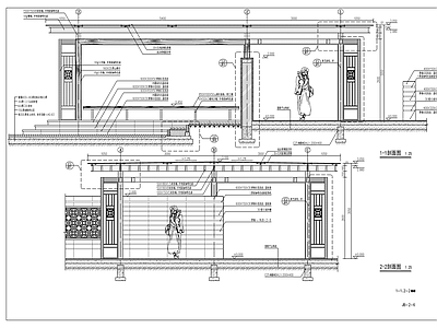 玻璃顶钢结构廊架 施工图