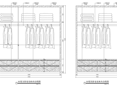 衣柜详图 施工图 柜类