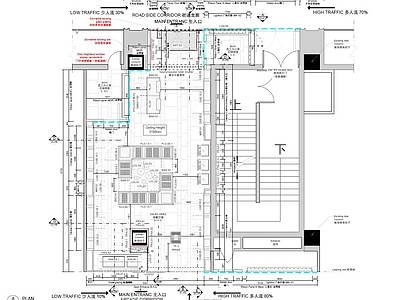 潘多拉专卖店室内 施工图