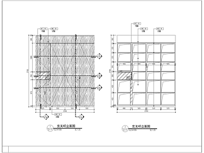 衣柜及吧台墙柜大样 施工图 柜类