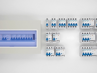 现代配电箱 空气开关