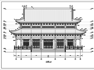 天怀寺管理房古建筑 施工图