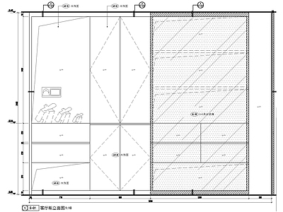 客厅墙柜大样 施工图 柜类