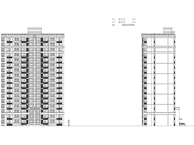 住宅区建筑 施工图