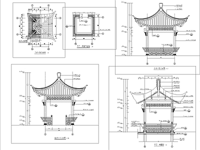荷香亭 施工图