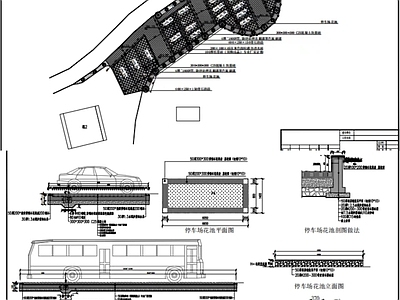 停车场 施工图 户外