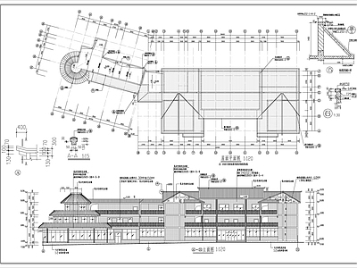 遵义某民居式度假村招待所建筑 施工图