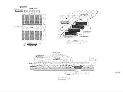 停车场详图 施工图 户外