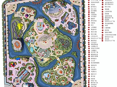 主题乐园平面图