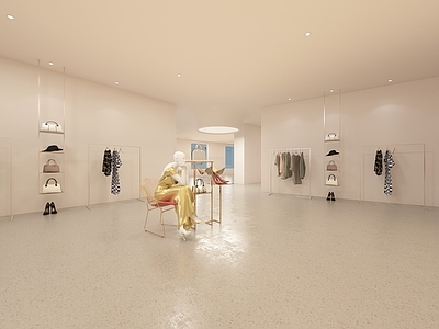 简约服装鞋店 有客谈区