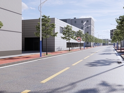 现代乡镇道路