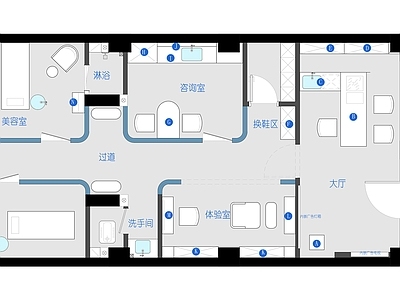 美容美甲店 施工图