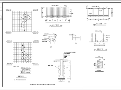 廊架详图 施工图