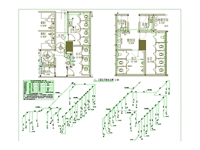 医院给排水系统 施工图 建筑给排水 给排水图