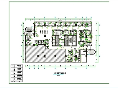 医院弱电点位系统 施工图 建筑电气 电气图