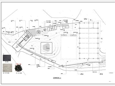 某酒厂景观 施工图   工业园区景观