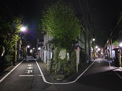 街道夜晚外景