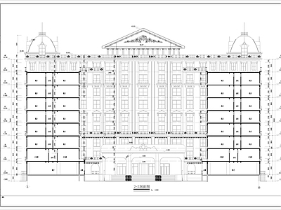 某欧式风高档酒店建筑 施工图