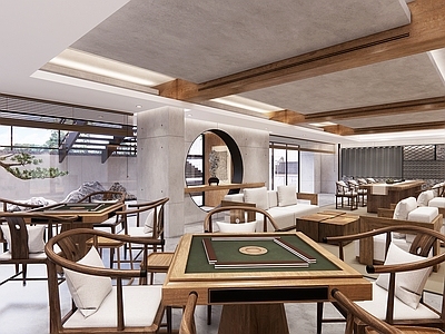 新中式棋牌室 茶室