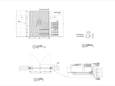 别墅院门详图 施工图 通用节点