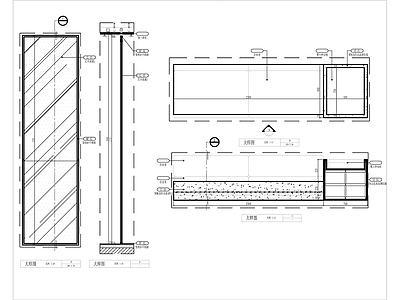 屏风及门大样 施工图 通用节点