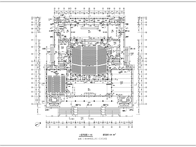 大学礼堂建筑 施工图