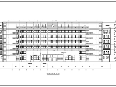 消防大队教学楼建筑 施工图