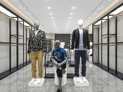 现代男服装店