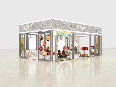 现代商场展区 展览 展位 展厅 快闪店 特装展