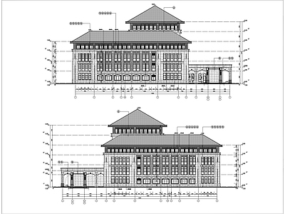 学校图书综合楼建筑 施工图