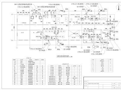 某电镀车间通风除尘系统 施工图 建筑暖通 暖通图