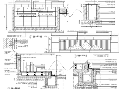 新中式镜面水景 施工图