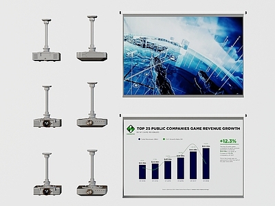 投影幕布 投影式 卧室 会议室