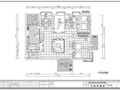 二层别墅室内装修 施工图