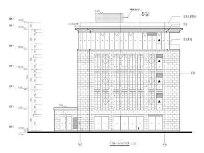 现代多层产业园办公楼建筑 施工图