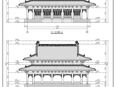 王母殿古建筑 施工图