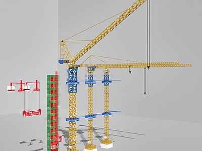 工地平顶塔吊 尖顶动臂塔吊 施工电梯吊篮 龙门吊塔 施工器械起重机