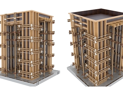 现代住宅建筑施工构件