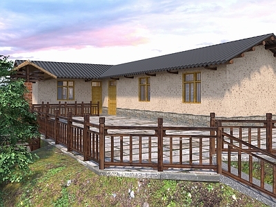 中式乡村民房