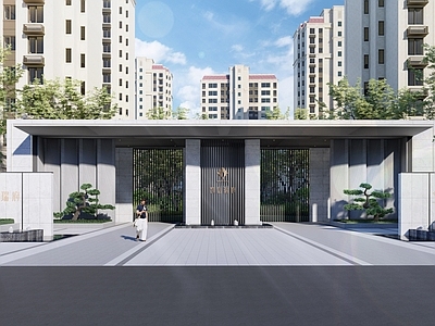 现代示范区大门