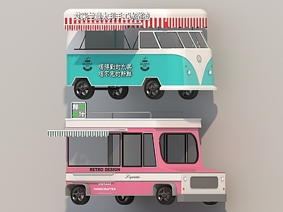 现代小吃车 小吃摊